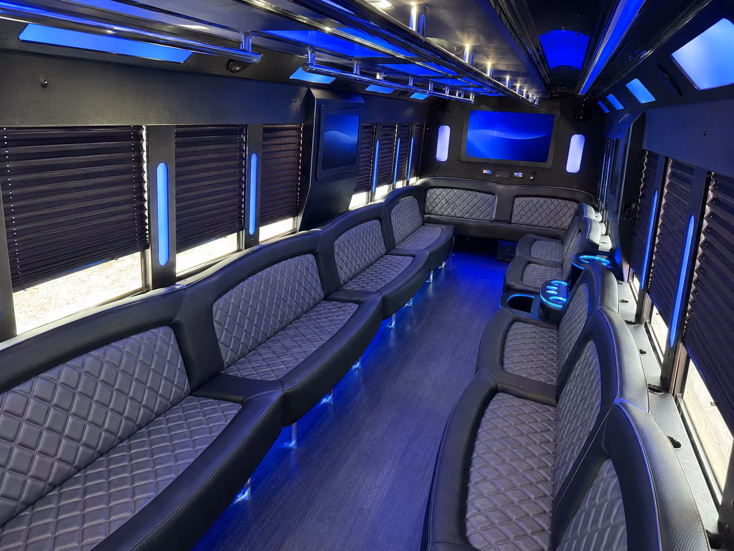 Nashville Concert & Music Festival Transportation party bus interior