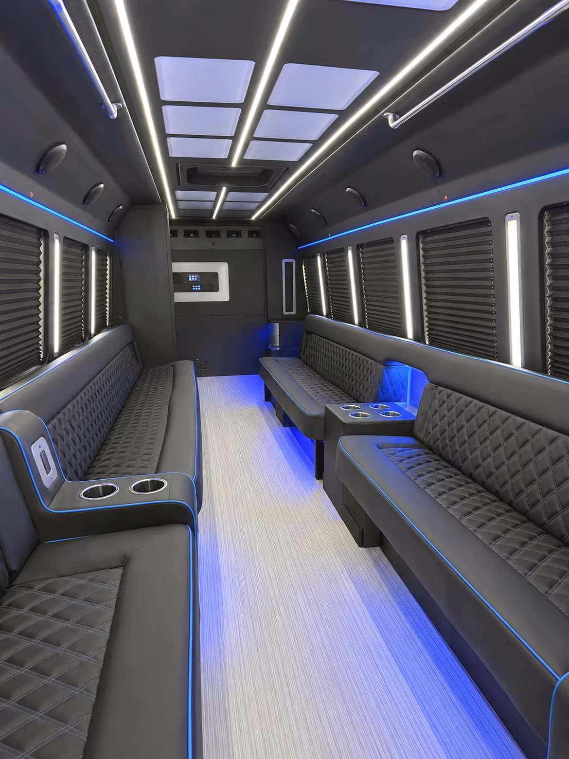 Nashville Private Event Transportation party bus interior