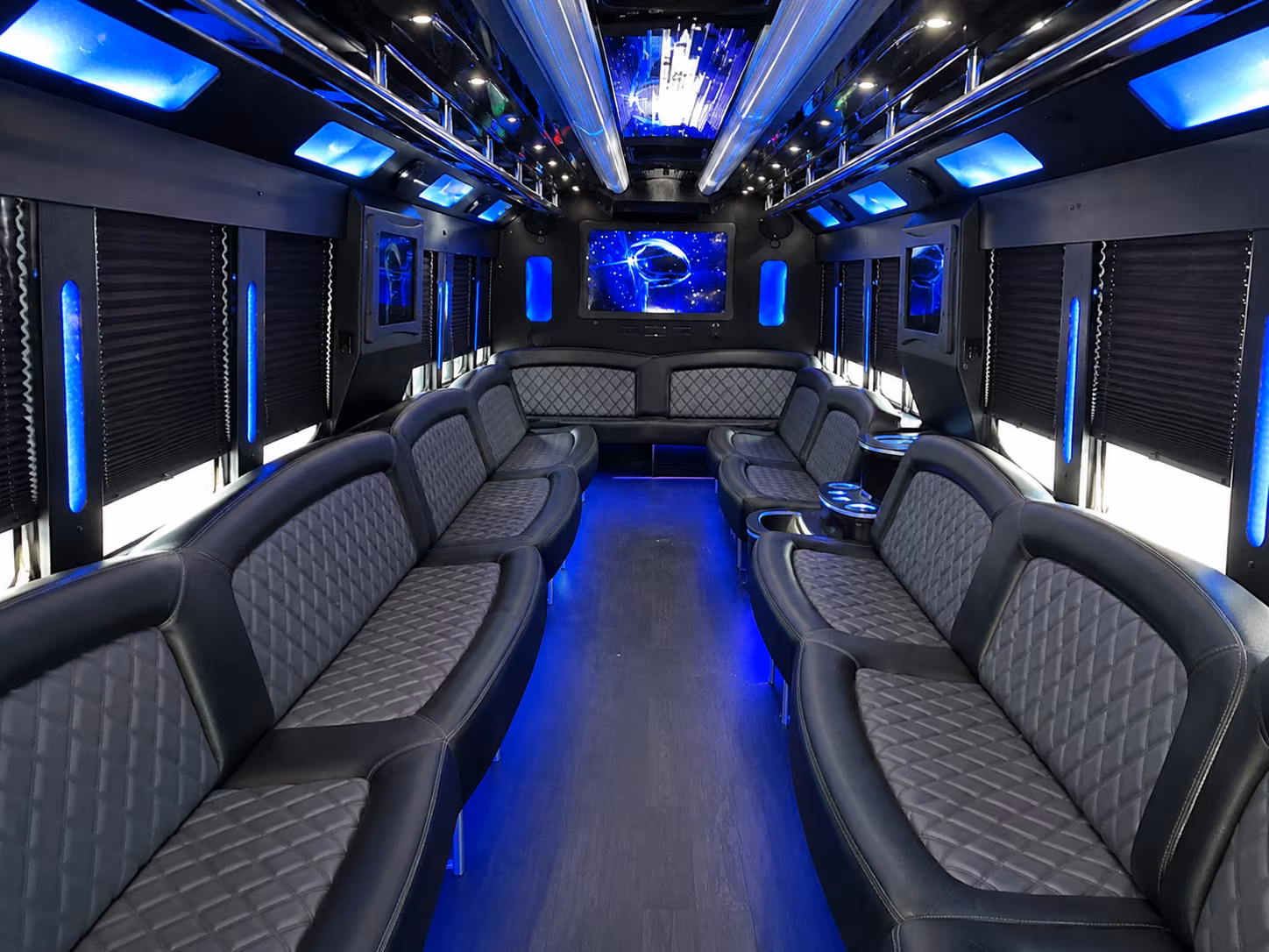 Nashville Sporting Event Transportation party bus exterior