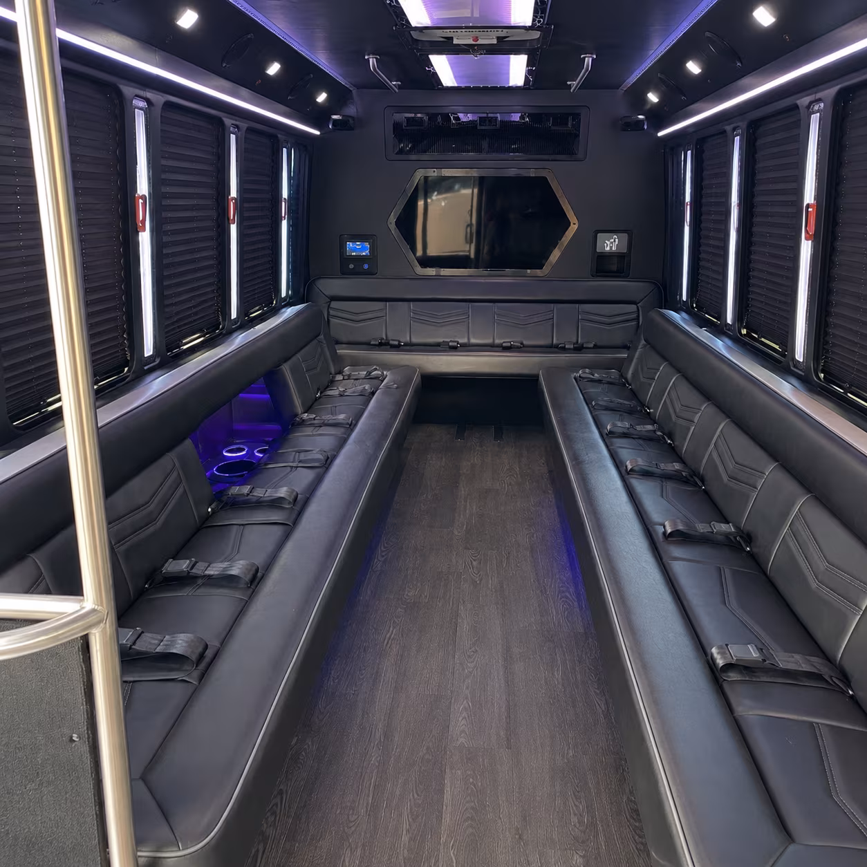 Nashville Sporting Event Transportation party bus exterior