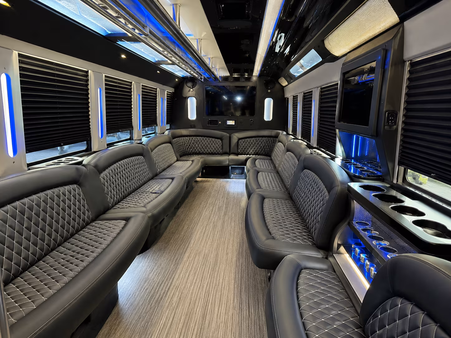 Nashville Wedding Transportation party bus exterior